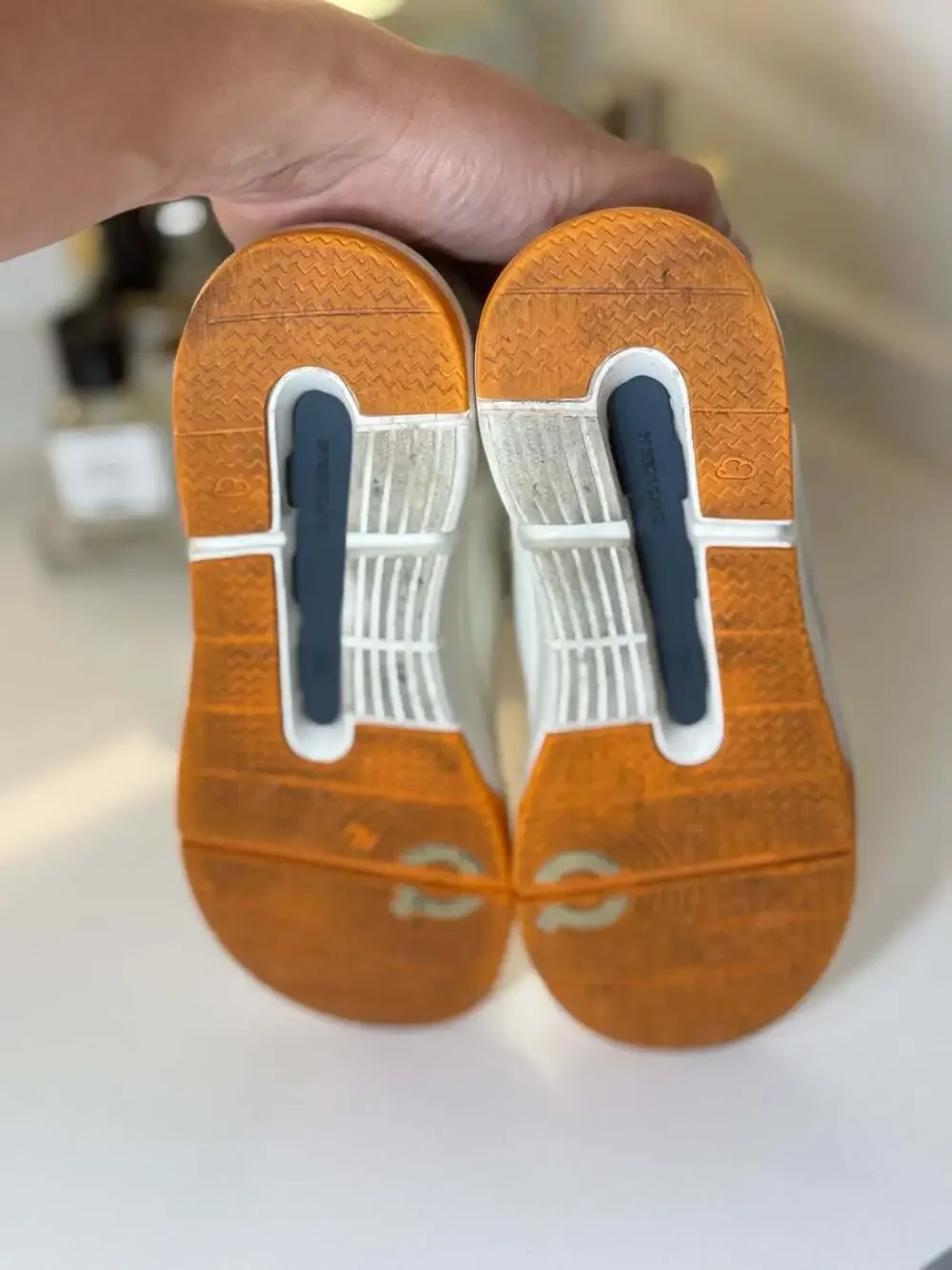 On The Roger Kids Sneakers White Orange